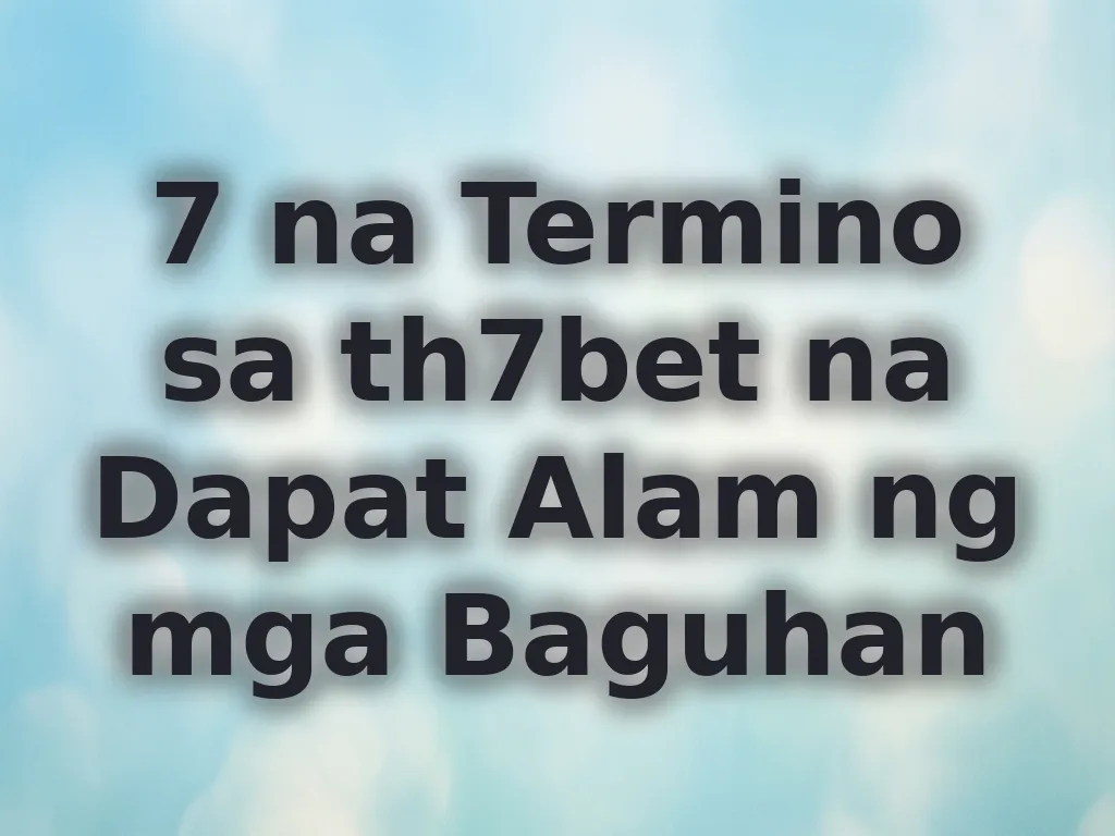 Glossary ng betting terms